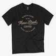 Load image into Gallery viewer, Mean Street Coffee tee in Black with Light Tan Font